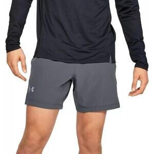 Under armour speed zip pocket sz S running performance athletic shorts EUC grey